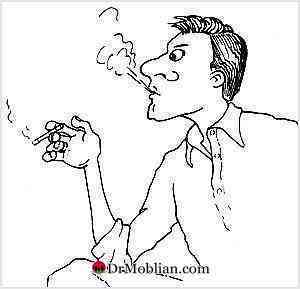 زبان بدن _ ژست سیگار کشیدن